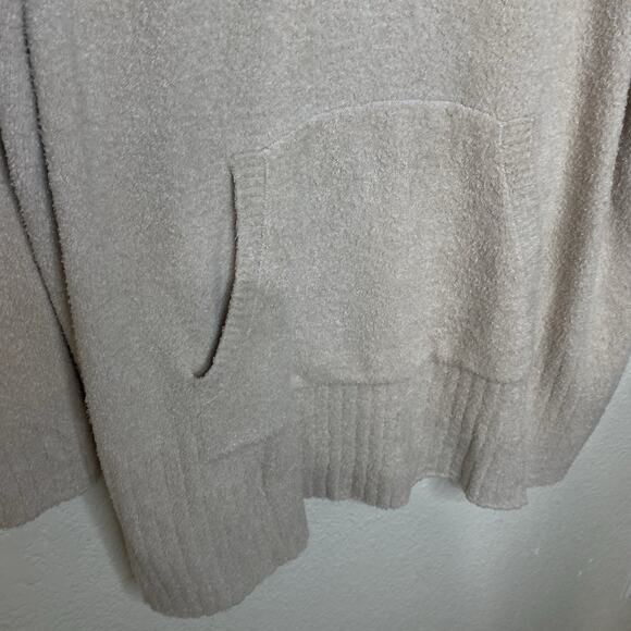 Barefoot Dreams CozyChic Lite Half Zip Tunic Sweater Womens Size 1X Cream Soft - Picture 4 of 8